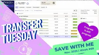 Transfer Tuesday #68 | Progress is Still Progress| Tracking Savings Challenges in YNAB