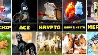 DC League of Super-Pets Characters in Real Life