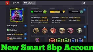 New Smart 8 ball pool  best Account and organic 🤣