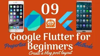 Part 09 Google Flutter Tutorial Series by TechTechTuts: Create a Blog Post UI/UX Layout with Flutter