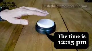 Keep track off time with the Easy to use Push Button Talking Clock