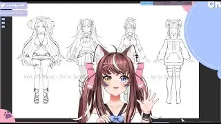 [Art stream]  A lot of tech talk + Character design for Tawnnie