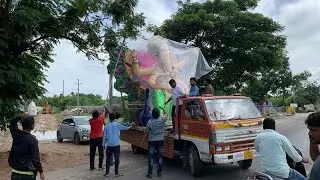 Ganesh aagman 2021 | Gosha Mahal ka Raja Ganesh Transporting | Ganesh idol Transporting 2021