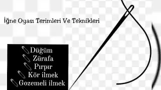 İğne Oyası Terimleri Ve Teknikleri 1