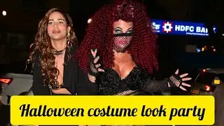 Rakhi Sawant and Poonam Pandey in Halloween costume different look at party in Bandra