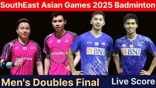 SEA Games 2025 Badminton, Men's Doubles Final, Malaysia vs Indonesia Live Score Watchalong