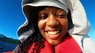 Fun Island girl adventures: fishing and outdoor cooking by relaxing Jamaican river| nature girl