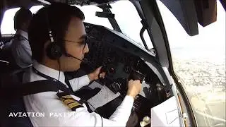 PIA PAKISTAN INTERNATIONAL AIRLINES ISLAMABAD TO GILGIT FROM ATR-42 FLIGHT DECK PART1
