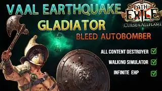 Vaal Righteous Fire at Home! - Bleed AutoBomber Gladiator | PoE 3.29