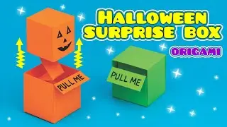 Origami halloween | How to make a special and very easy surprise box for Halloween