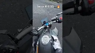 Cold Start MT-07 2025 🏍️🔥 #motorcycle #mt07 #yamaha #mt072025 #yamahamt07 #automobile #gopro
