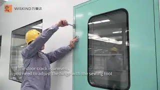 How to install the cleanroom steel door?