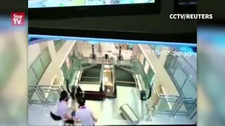 Death by shopping mall escalator
