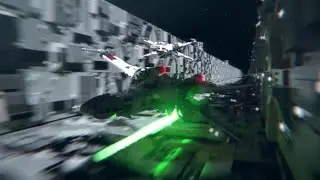 LEGO Star Wars Trench Run Scene - Blender Animation