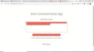 Speech Recognition App in Javascript