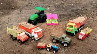 Mahindra Pickup 😱 HMT Tractor TATA Truck Bharatbenz Dumper Eicher Overloading @Tractorblogger-r2d 