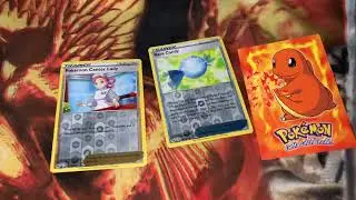 #233 Pok&eacute;mon Topps Charmander, Holo Pok&eacute;mon Center Lady & Rare Candy