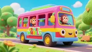 The Monkey Wheels on the Bus &ndash; Colorful Adventure | Nursery Rhymes & Kids Song