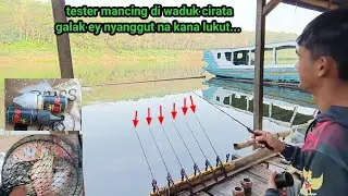 Mancing cirata terbaru// iseng2 ngontrek ke waduk Cirata.. Galak ey nyanggut lauk na kana lukut.... 
