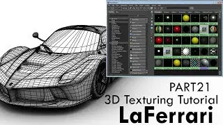3D Car Texturing Tutorial Part21 | LaFerrrari 3D Texturing Tutorial