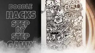 Unique doodle hacks step by step timelapse.