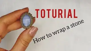 How to wrap a stone for macrame bracelet 😊🔥