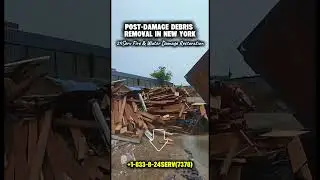 Fire Damage Cleanup &ndash; Removing Burned Wood & Debris After House Fire