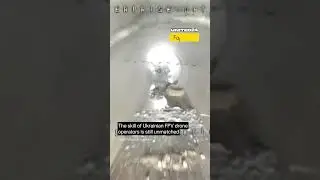 Ukrainian FPV Drone Operator Skillfully Controls the UAV Through Pipes #warinukraine