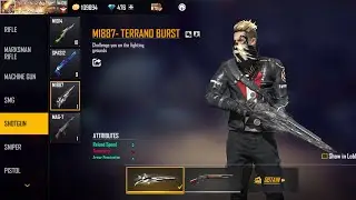 M1887  TERRANO BURST SKIN IN FREE FIRE ATRIBUTES