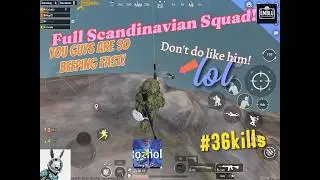 Scandinavian team &ndash; chicken dinner &ndash; 34 kills [PUBG mobile]