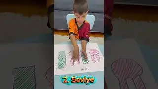 ALİ KARAN İLE MOTOR BECERİ TESTİ YAPTIK  #funny #colors #education #drawing