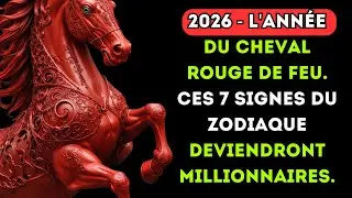 2026 - L'année du Cheval Rouge de Feu. Ces 7 signes du zodiaque deviendront millionnaires.