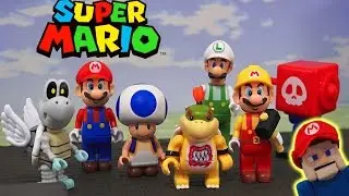 Набор конструктора Knex Super Mario Bros., серия 9, фигурки в непрозрачных пакетиках, распаковка.