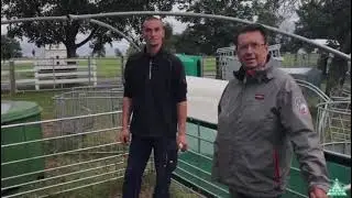 Weideunterstand mit Windschutznetzen