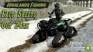 🎣 Highlands Fishing Fact Sheets Oct 24 🎣 Farming Simulator 25