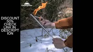 CAMPINGMOON Torch Spray Gun Outdoor Camping Picnic Fire Making Barbecue Point Carbon Stainless Steel