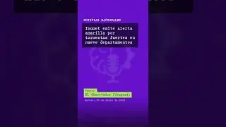 Inumet emite alerta amarilla por tormentas fuertes en nueve departamentos