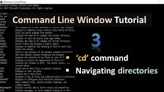 Command Line Window Tutorial|cd Command in cmd|Command Prompt Tutorial in Hindi|Command Prompt