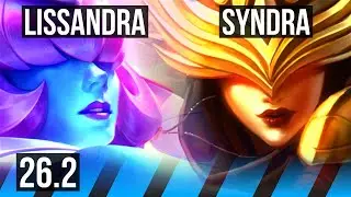 LISSANDRA vs SYNDRA (MID) | 56K damage, 6k gold comeback | EUW Grandmaster | 26.2