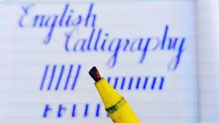 English Calligraphy for Beginners: Master Cursive Writing with Cut Marker | lesson #1