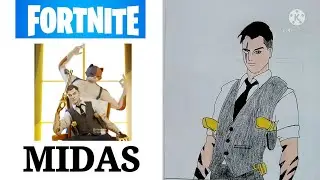 Fortnite Midas skin drawing | SS Gaming drawing