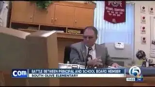 Battle between principal and school board member