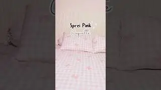 Sprei cantik adem motif ribbon pink coquette🎀 #sprei #spreiaesthetic #spreiadem #shorts