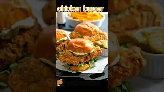 testy chicken burger video🤤🤤 #shorts #viral #food #tranding #bargar