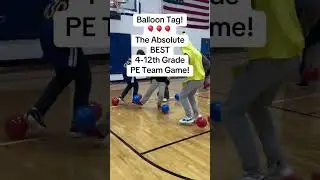 BALLOON TAG - Best PE Game for 4th-12th Graders  #pegames #balloongames