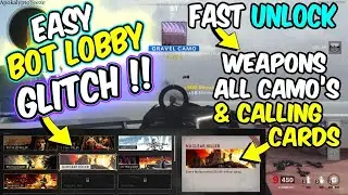 ColdWar Bot Lobby Glitch easy CallingCard & Camo&rsquo;s (after Patch 1.15 )