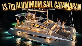 13.7m ALUMINIUM SAIL CATAMARAN   Architecture & Design A Rochian