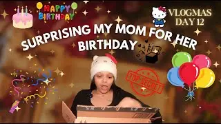 vlogmas day 12🎄✨|| birthday gift shopping for my mom 🎁, hot topic 🛍️, hello kitty 💗, & more ✨