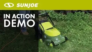 MJ401E &mdash; электрическая газонокосилка &laquo;Urban&raquo; Sun Joe 14 дюймов, 12 А &mdash; демонстрация в реальном времени