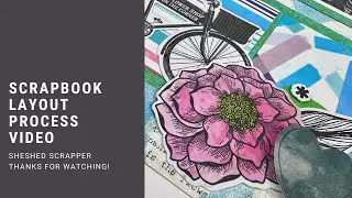 Видео о процессе создания макета для скрапбука // The ScrapRoom // Вкусы июля // Вырезай и вклеив...